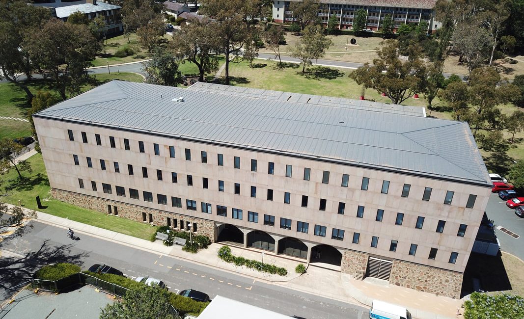 Completed Roof Replacement and Facade Remediation at the Menzies Library